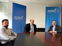 Doñate anunció la ruta aérea San Pablo - Bariloche de Aerolíneas Argentinas